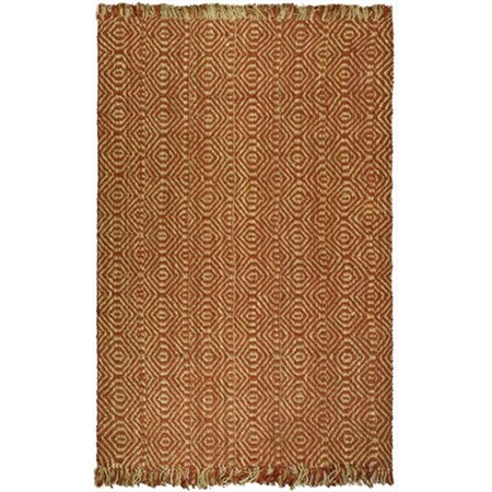 Safavieh 2 ft. 6 in. x 10 ft. Runner Casual Rust Natural Fiber Rug NF445A-210